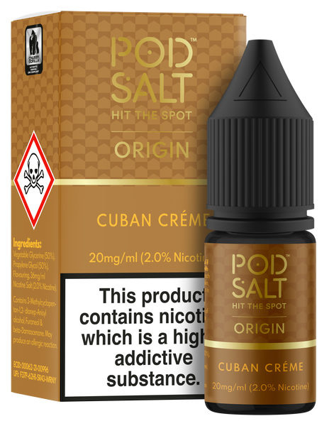 Pod Salt Cuban Crème - Origin E-Liquid