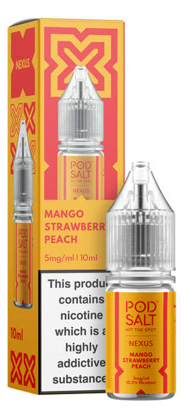 Pod Salt Mango Strawberry Peach - Nexus E-Liquid