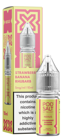 Pod Salt Strawberry Banana Rhubarb - Nexus E-Liquid