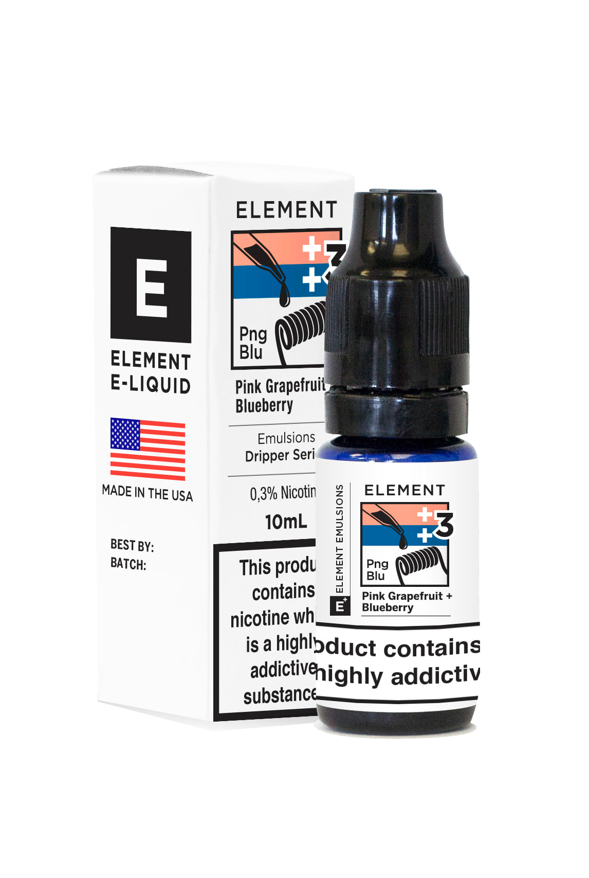 Element Emulsions Pink Grapefruit + Blueberry ELiquid from 3.69 Element Emulsions Pink Grapefruit + Blueberry ELiquid from 3.69