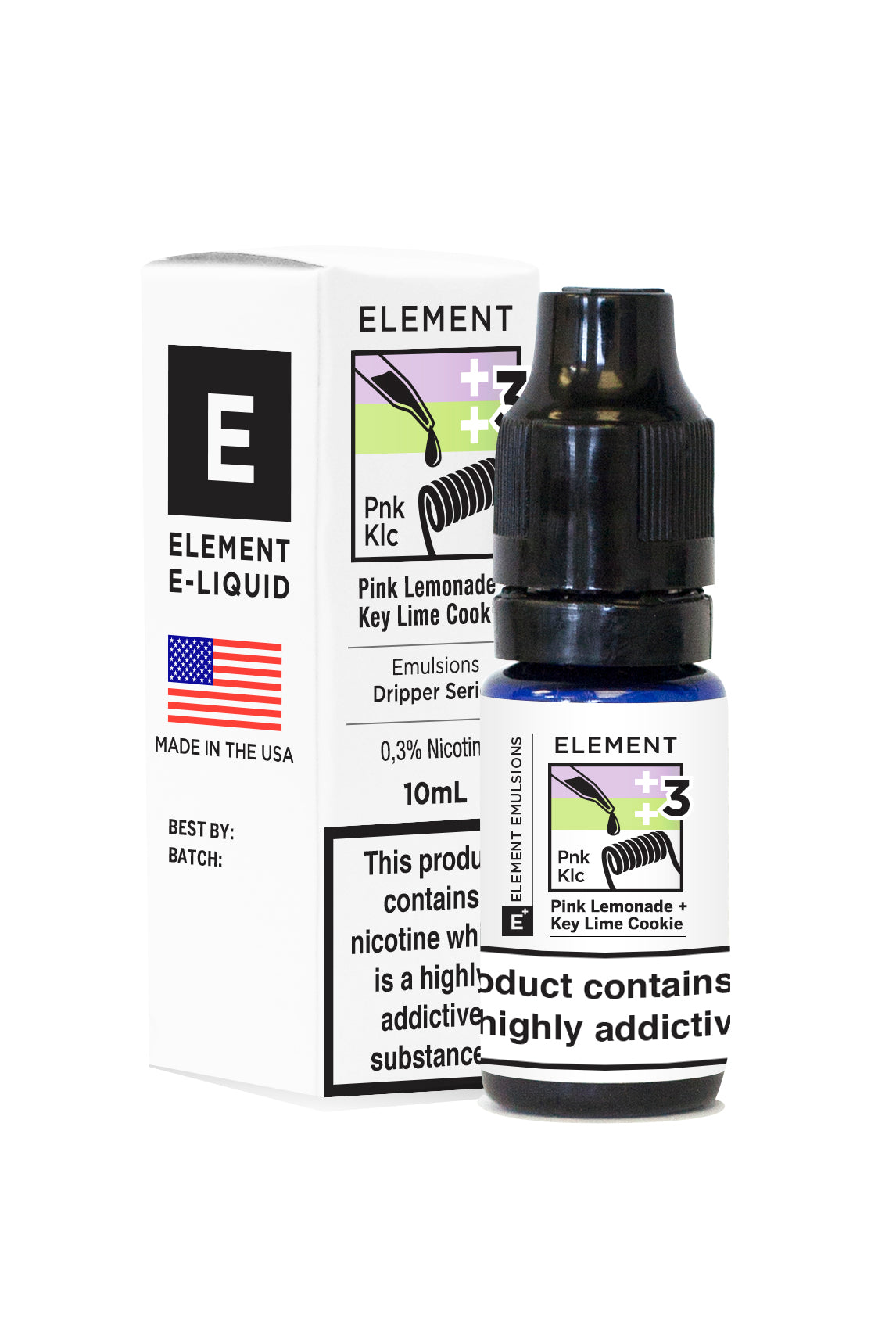 Element Emulsions Pink Lemonade + Key Lime Cookie ELiquid from 3.69 Element Emulsions Pink Lemonade + Key Lime Cookie ELiquid from 3.69