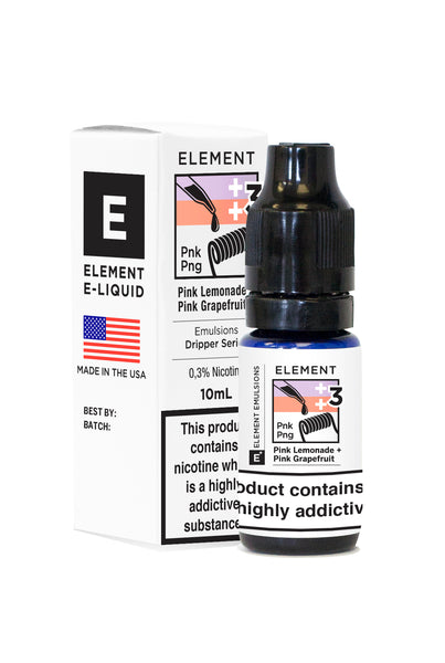 Element Emulsions Pink Lemonade + Pink Grapefruit ELiquid