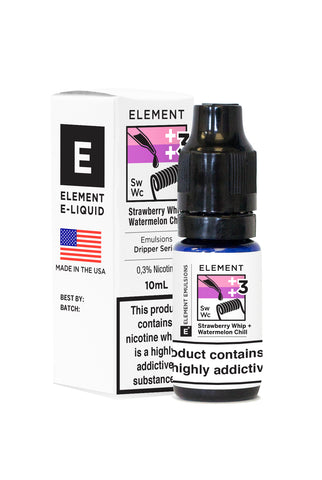 Element Emulsions Strawberry Whip + Watermelon Chill ELiquid