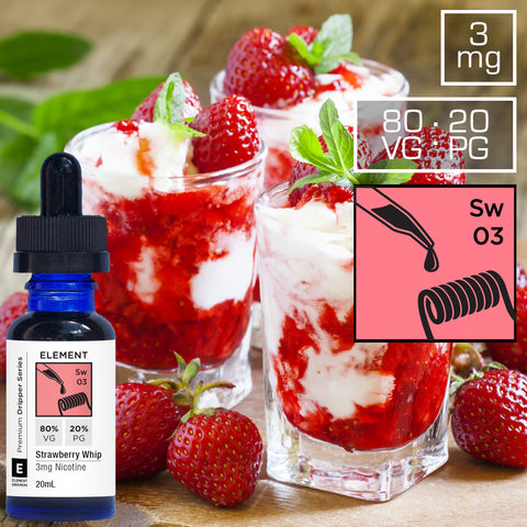 Element Strawberry Whip Dripper E-Liquid