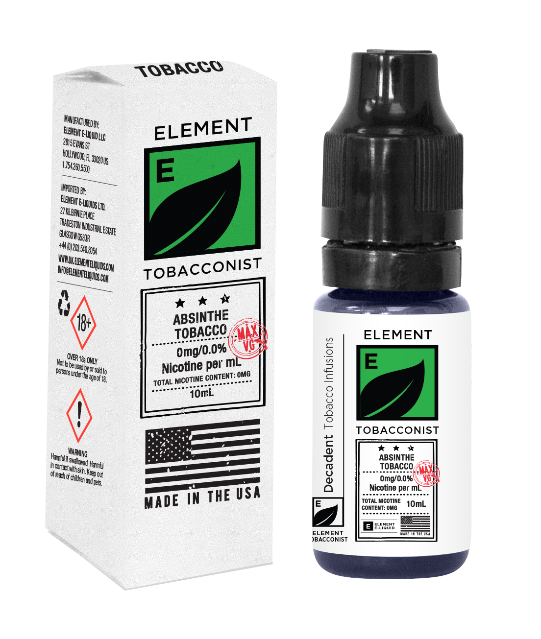 element tobacco Element Element Tobacconist Absinthe Tobacco E-Liquid from £3.69 element tobacco Element Element Tobacconist Absinthe Tobacco E-Liquid from £3.69