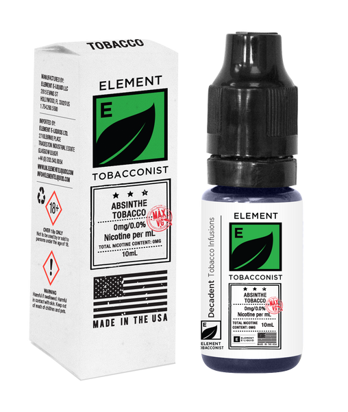 Element Tobacconist Absinthe Tobacco ELiquid
