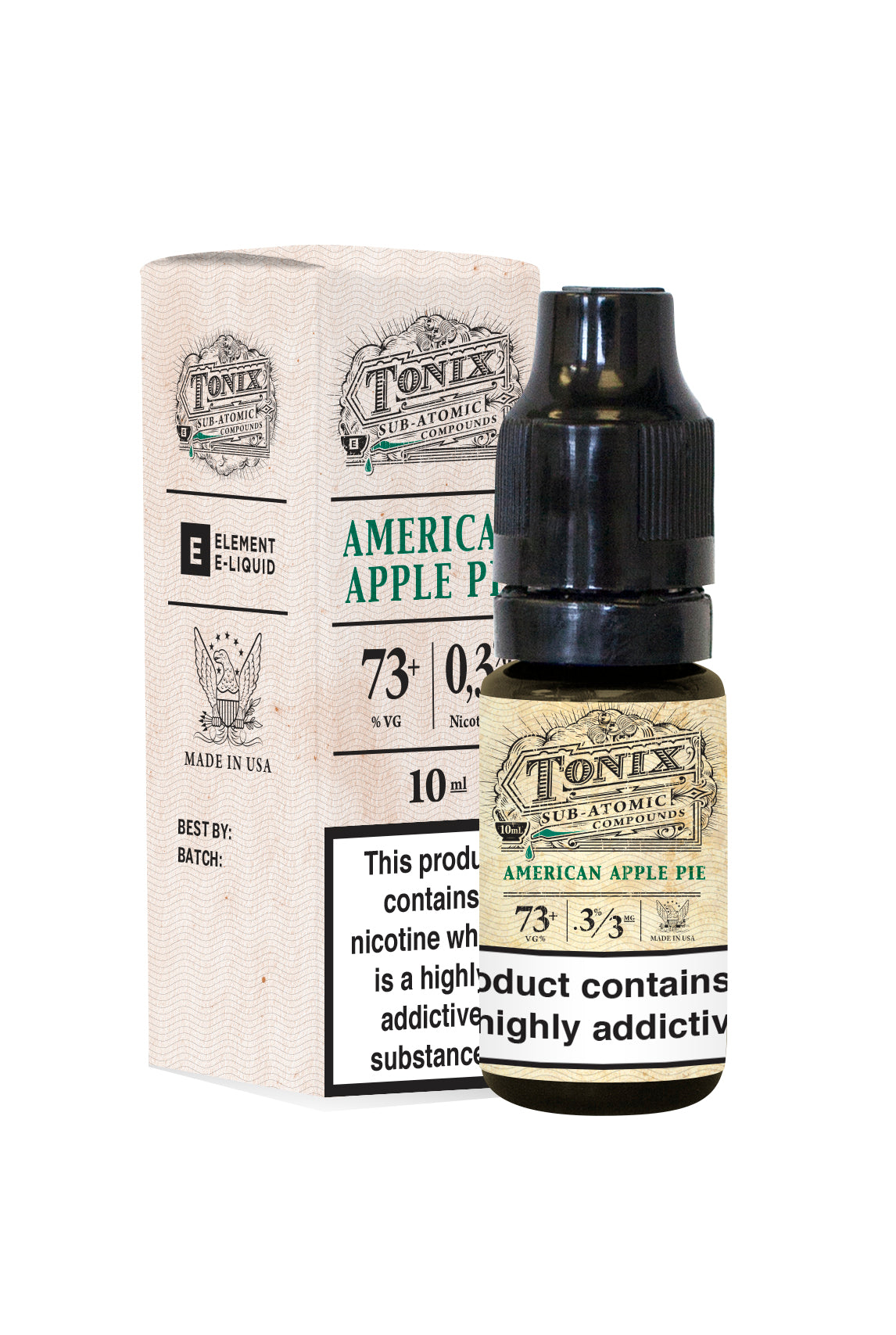 Tonix American Apple Pie ELiquid from 3.69 Tonix American Apple Pie ELiquid from 3.69