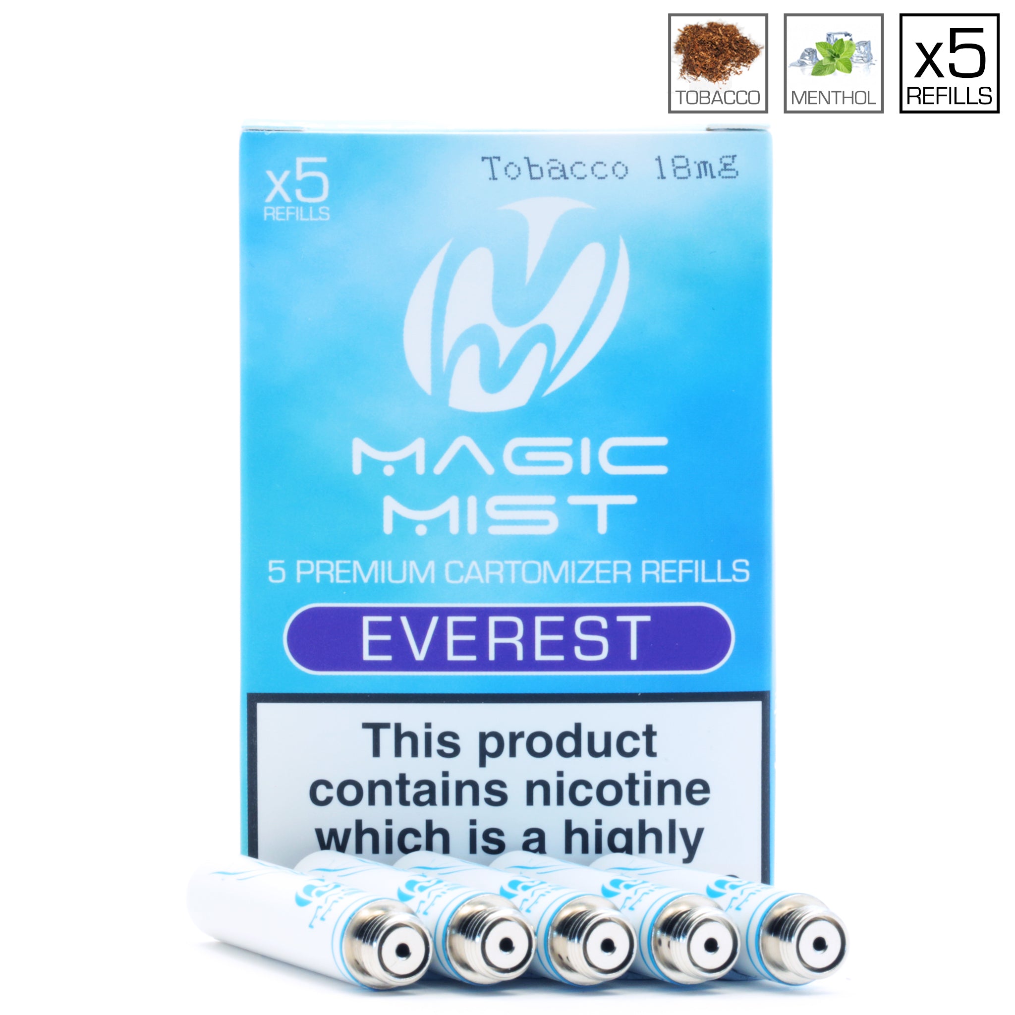 Vapestick Refill Cartridges from only £6.75 by MagicMist